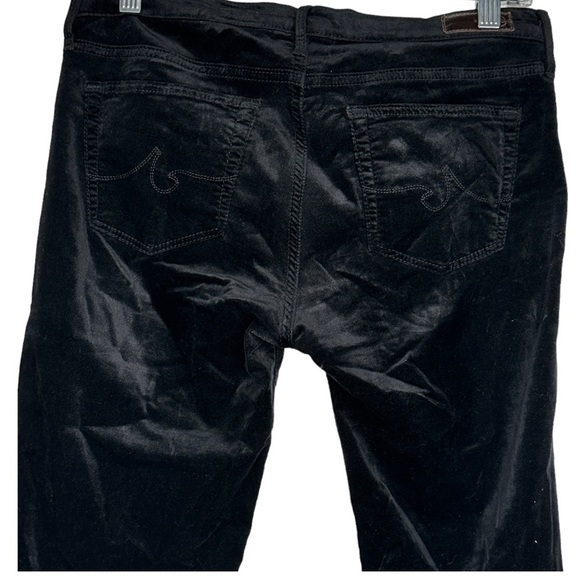 AG The Legging Super Skinny Black Velvet Pants - Picture 6 of 8